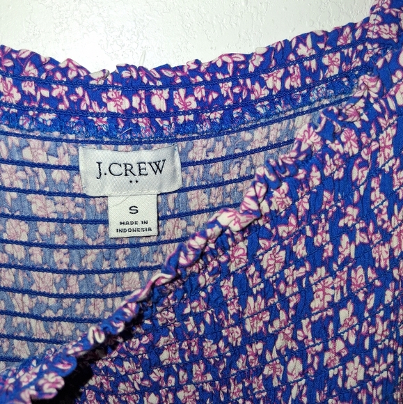 J.CREW Smocked Ditsy Floral Midi Dress - Picture 9 of 9